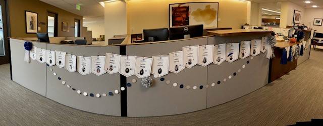 Office of the Provost front desk decorations